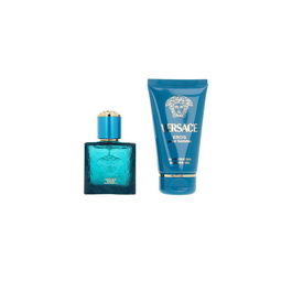 Versace EROS Estuche 2 pz, Eau de Parfum Masculino 30 ml + Gel de Ducha 50 ml, Ámbar Amaderada