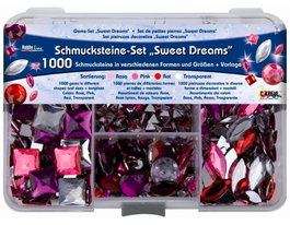 Kreul Set de Gemas Decorativas Transparentes Dulces Sueños Multicolor