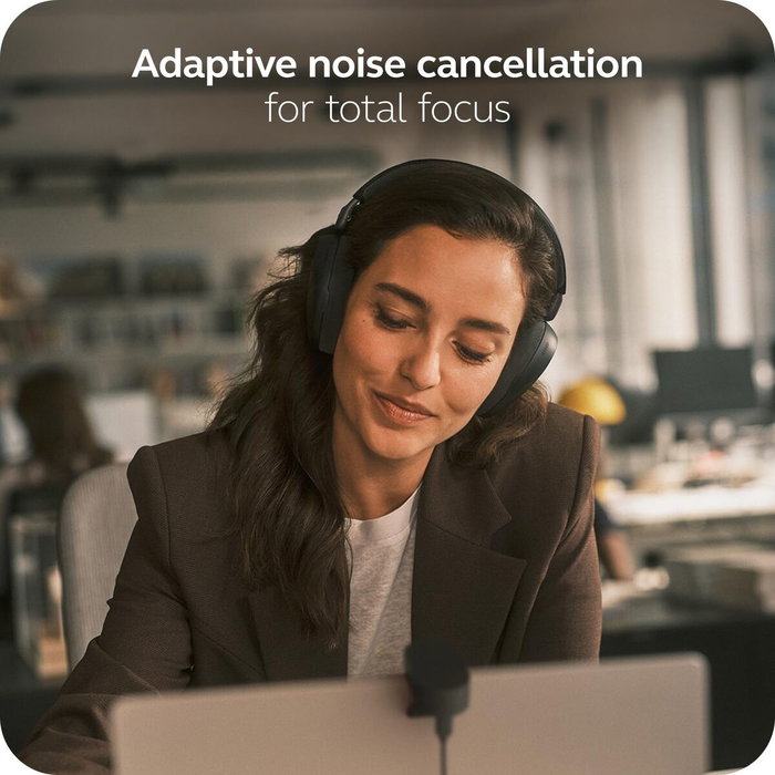 Jabra Evolve3 85 MS con Ladestation y Link 390c - Negro