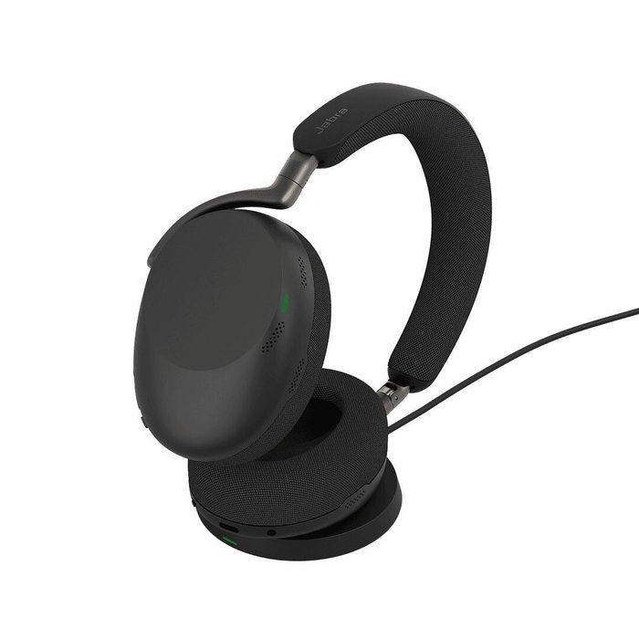 Jabra Evolve3 85 MS con Ladestation y Link 390c, Negro