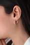 Heliophilia Silver Pendientes NRZ1000225 de Plata de Ley con Recubrimiento de Oro