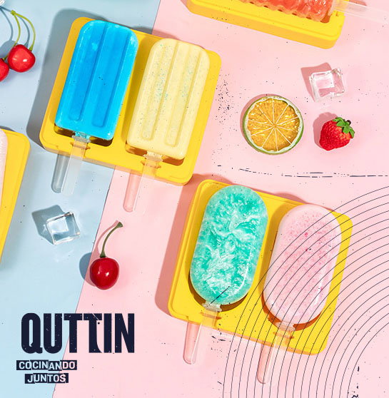 Quttin Molde de Helado Doble de Silicona
