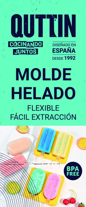 Quttin Molde de Helado Doble de Silicona