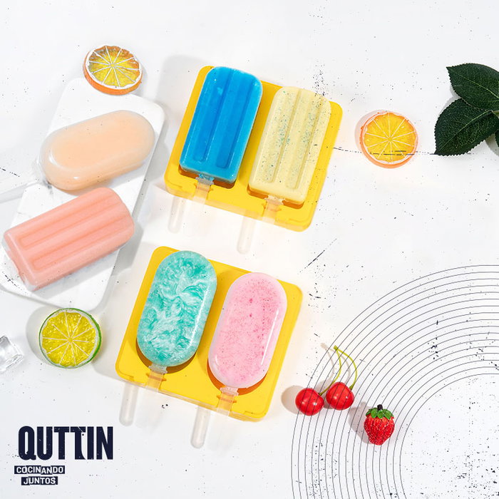 Quttin Molde de Helado Doble de Silicona
