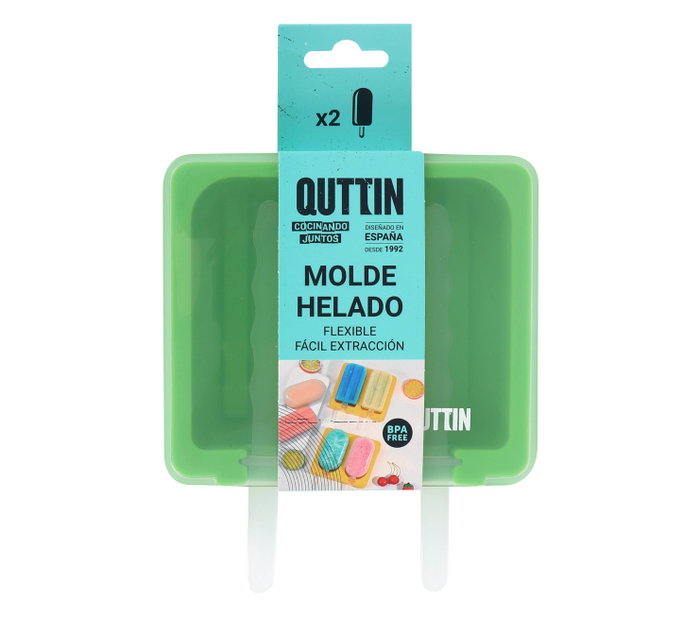 Quttin Molde de Helado Doble de Silicona