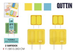 Quttin Molde de Helado Doble de Silicona