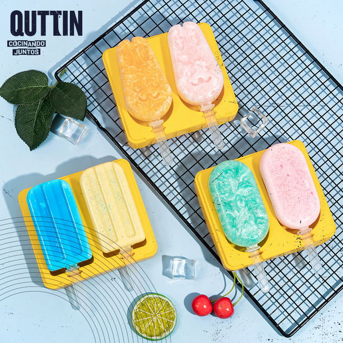 Quttin Molde de Helado Doble de Silicona