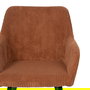 Silla Terracota Tejido-Metal Contract 57 X 43 X 83 cm (Set de 2)