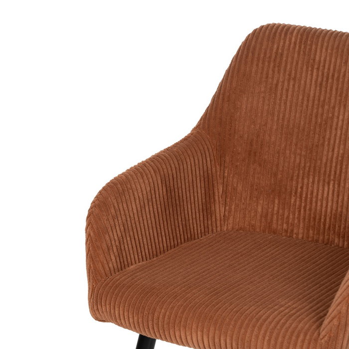 Silla Terracota Tejido-Metal Contract 57 X 43 X 83 cm (Set de 2) Silla Terracota Tejido-Metal Contract 57 X 43 X 83 cm (Set de 2)