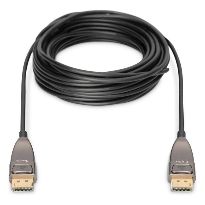 Digitus Cable DisplayPort AOC Híbrido de Fibra Óptica UHD 8K, 15m, Negro Digitus Cable DisplayPort AOC Híbrido de Fibra Óptica UHD 8K, 15m, Negro