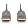 Digitus Cable DisplayPort AOC Híbrido de Fibra Óptica UHD 8K, 15m, Negro