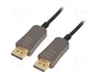 Digitus Cable DisplayPort AOC Híbrido de Fibra Óptica UHD 8K, 15m, Negro