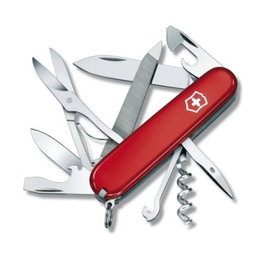 Victorinox Mountaineer Swiss Army Knife, Cuchillo Suizo Rojo, Modelo V-1 37, Número de Referencia 1.3743
