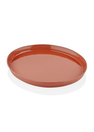 Hermia CTT0009 Plato de Servicio de Porcelana, Terracota, 23 x 27 x 2 cm, Apto para lavavajillas