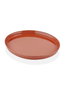 Hermia CTT0009 Plato de Servicio de Porcelana, Terracota, 23 x 27 x 2 cm, Apto para lavavajillas