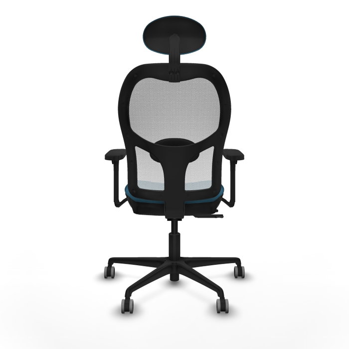 PIQUERAS Y CRESPO Silla de oficina Jorquera con mecanismo Sincro/Traslack Verde petróleo y Blanco PIQUERAS Y CRESPO Silla de oficina Jorquera con mecanismo Sincro/Traslack Verde petróleo y Blanco