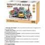 Book Nook - Kit DIY para Construir un Sujetalibros 3D Paisaje Parisino - Marca: Nookland - 25 x 21 x freshusacheckn25 cm