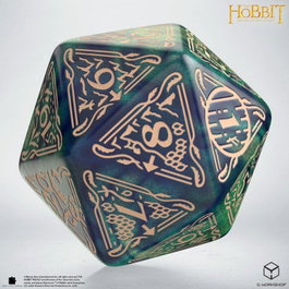 Q Workshop El Hobbit Spindown Jumbo Dado Tideborn TCG D20