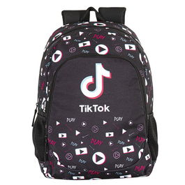 PERONA Mochila Tik Tok 42cm con Compartimento Principal con Cremallera y Tirantes Acolchados