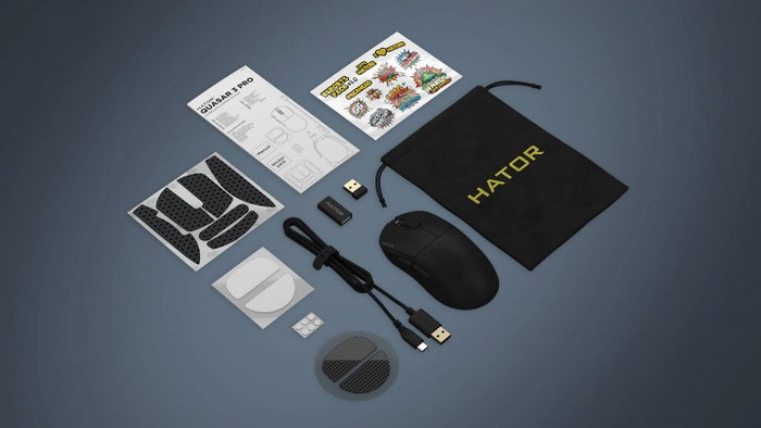 Hator Quasar 3 Pro Wireless Negro