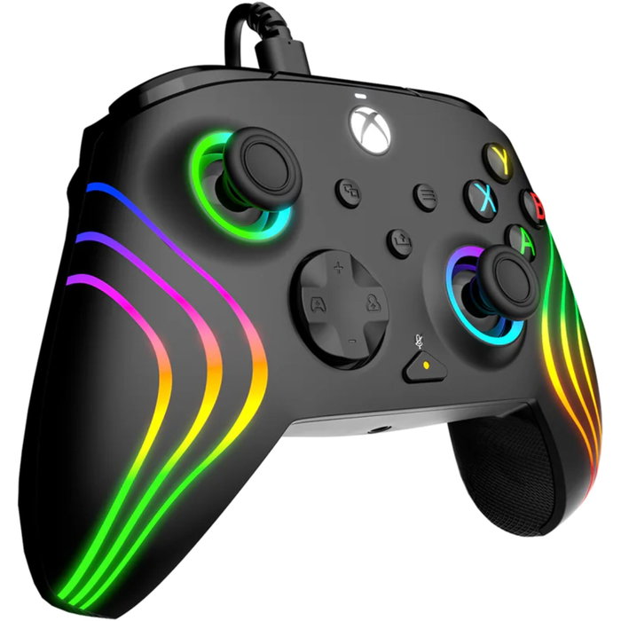 PDP Afterglow Wave Wired Controller Negro con 1 mes de Game Pass