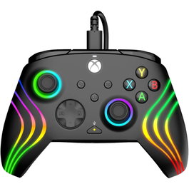 PDP Afterglow Wave Wired Controller Negro con 1 mes de Game Pass