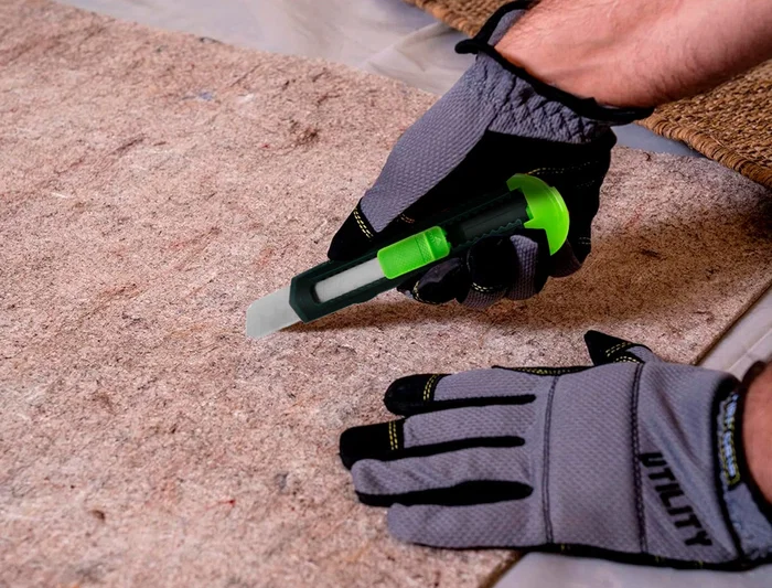 Q-connect Cúter de Plástico Ancho con Asa para Colgar Cuchilla 18 mm Blíster 1 Unidad