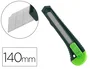 Q-connect Cúter de Plástico Ancho con Asa para Colgar Cuchilla 18 mm Blíster 1 Unidad