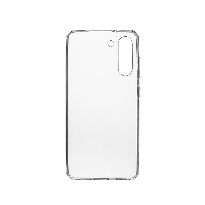eSTUFF Funda TPU transparente para Samsung Galaxy S21 FE 5G - Modelo LONDON - Protección flexible