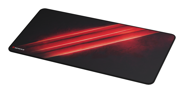GENESIS Carbon 500 Maxi Flash G2 Alfombrilla para juegos Negro, Rojo (900 x 450 mm) Superficie Speed Perfil Bajo