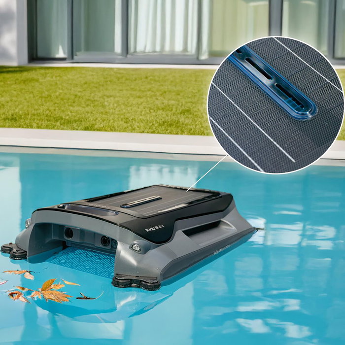 Cecotec Limpiafondos automático piscina Conga PoolDroid Flotante solar inalámbrico negro