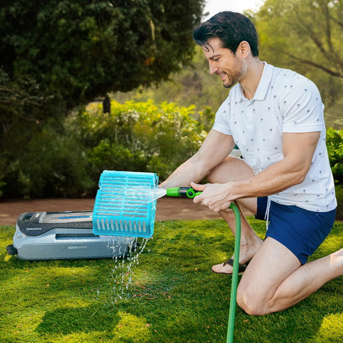 Cecotec Limpiafondos automático piscina Conga PoolDroid Flotante solar inalámbrico negro