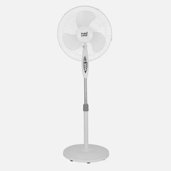 Fabrilamp 184041001 Ventilador de pie BISE blanco 3 velocidades 45W, oscilante con control remoto y temporizador Fabrilamp 184041001 Ventilador de pie BISE blanco 3 velocidades 45W, oscilante con control remoto y temporizador
