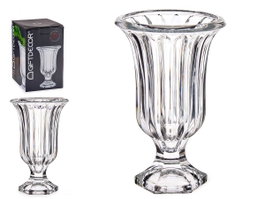 Giftdecor Copa de Vidrio Rayas Transparente