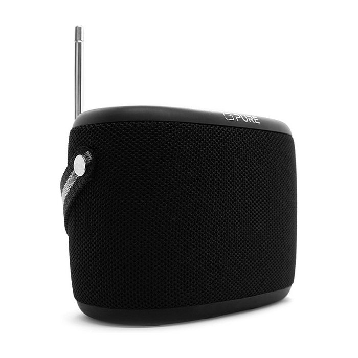PURE Pure Woodland Altavoz para el Exterior con Radio DAB+/FM, Negro