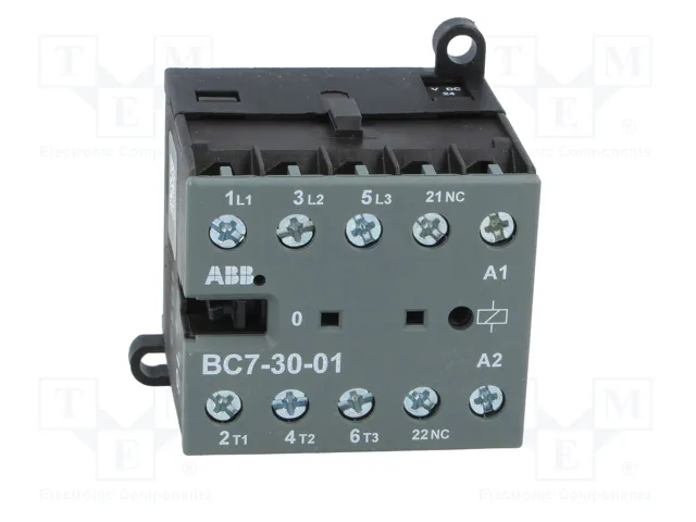ABB BC7 Contactor 3-polar 24VDC 12A ABB BC7 Contactor 3-polar 24VDC 12A