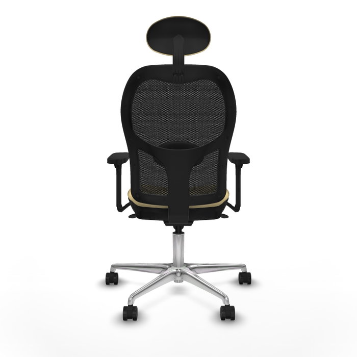 PIQUERAS Y CRESPO Silla de oficina Jorquera con mecanismo Sincro, Crema y Negro PIQUERAS Y CRESPO Silla de oficina Jorquera con mecanismo Sincro, Crema y Negro
