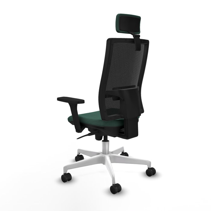 PIQUERAS Y CRESPO Silla de oficina Horna con Mecanismo Sincro, Verde botella y Negro PIQUERAS Y CRESPO Silla de oficina Horna con Mecanismo Sincro, Verde botella y Negro