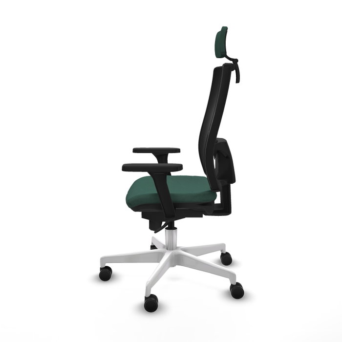 PIQUERAS Y CRESPO Silla de oficina Horna con Mecanismo Sincro, Verde botella y Negro PIQUERAS Y CRESPO Silla de oficina Horna con Mecanismo Sincro, Verde botella y Negro