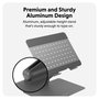 Targus HyperSpace Flex Laptop Stand, Soporte para portátil de aluminio, Gris, Plegable y ajustable, 40.6 cm (16 pulgadas)