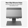 Targus HyperSpace Flex Laptop Stand, Soporte para portátil de aluminio, Gris, Plegable y ajustable, 40.6 cm (16 pulgadas)