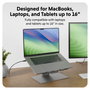 Targus HyperSpace Flex Laptop Stand, Soporte para portátil de aluminio, Gris, Plegable y ajustable, 40.6 cm (16 pulgadas)