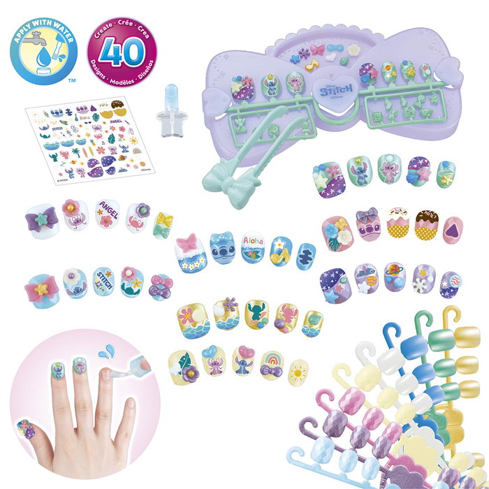 Aquabeads AQU5054131351215 Kit de Manicura Stitch para Uñas con Pegatinas