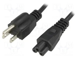 ESPE Cable de alimentación H03VV-F 1,5m IEC C5 hembra a NEMA 5-15 (B)
