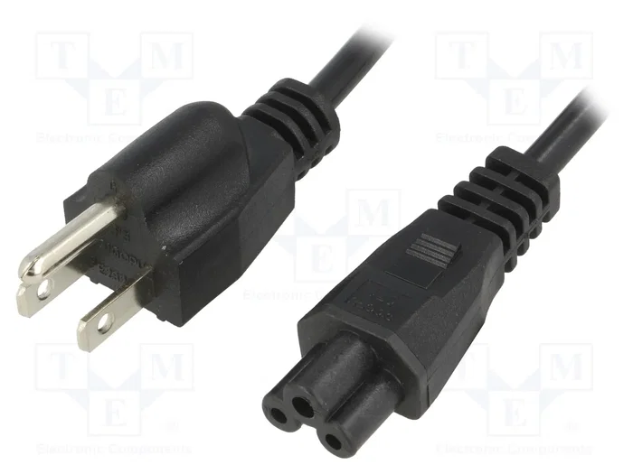 ESPE Cable de alimentación H03VV-F 1,5m IEC C5 hembra a NEMA 5-15 (B) ESPE Cable de alimentación H03VV-F 1,5m IEC C5 hembra a NEMA 5-15 (B)
