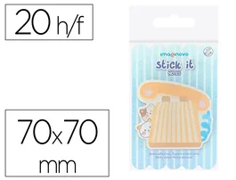 Imaginovo Bloc notas adhesivas Meow telefono 70x70 mm 20 hojas