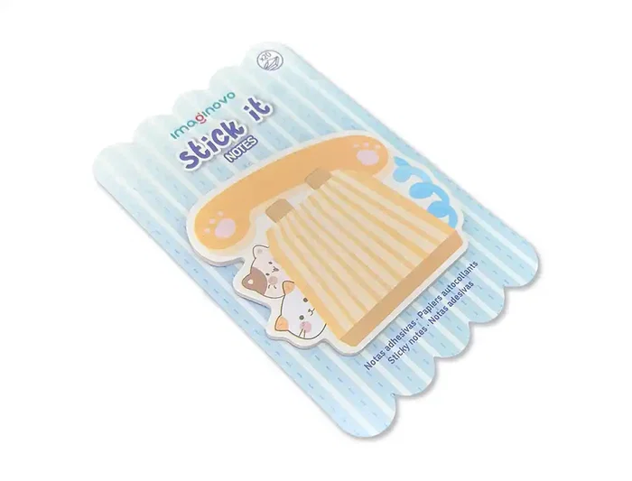 Imaginovo Bloc notas adhesivas Meow telefono 70x70 mm 20 hojas