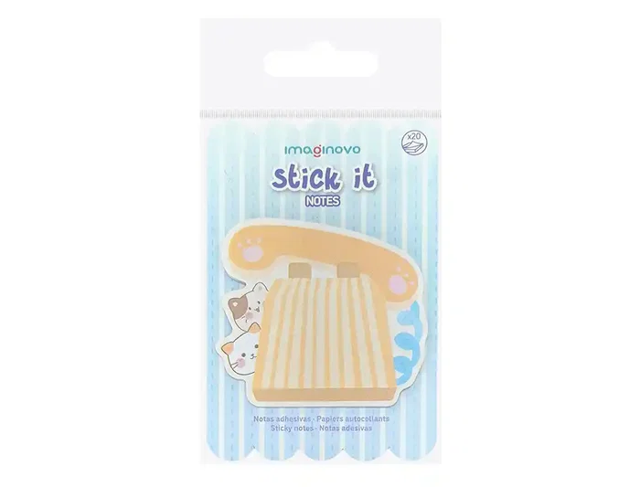 Imaginovo Bloc notas adhesivas Meow telefono 70x70 mm 20 hojas