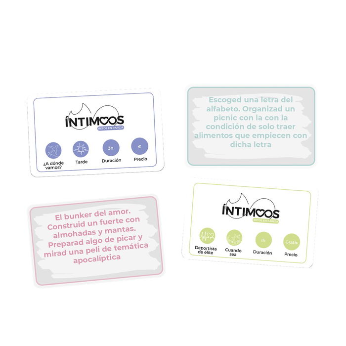 La Caja LCIN01ES - Juego de Mesa Intimoos: Retos en Pareja - 180 Cartas, Dinámico para 2 Jugadores, Edad 16+, Español (Lanzamiento 2023)