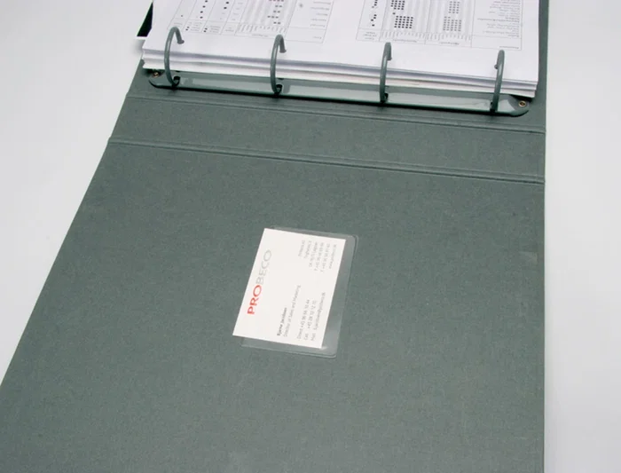 Q-connect Funda Autoadhesiva para Tarjetas de Visita 60x95mm Pack 10 Unidades